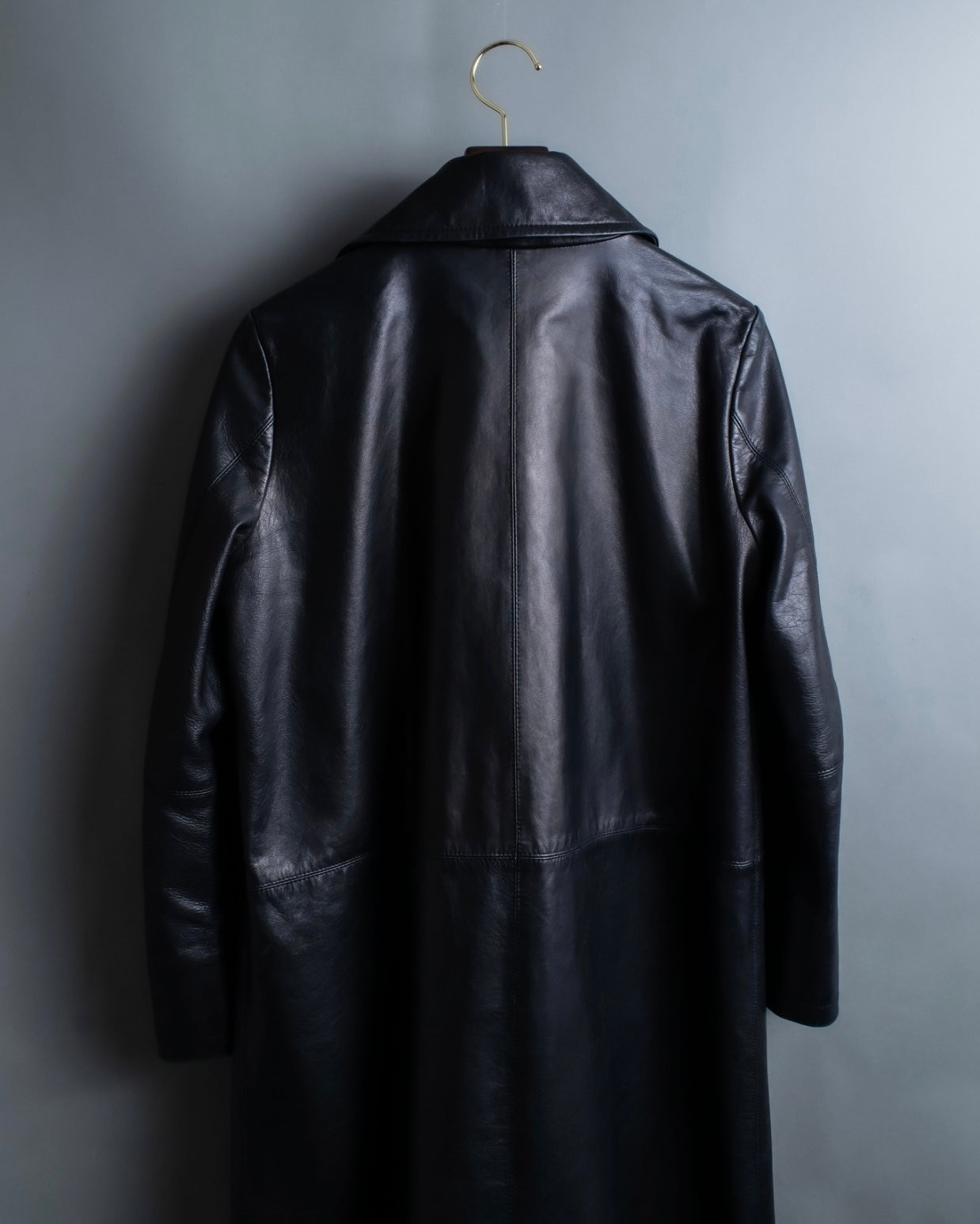 "Issey Miyake" Archive leather coat