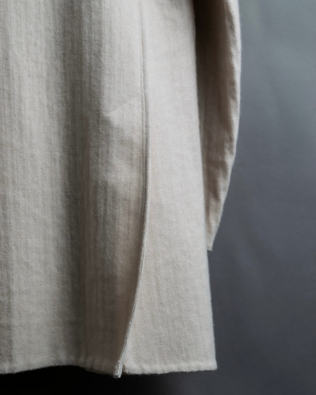 "SOWER" cashmere cotton double breasted tailored jacket