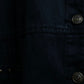 Vintage studded oversized black denim jacket