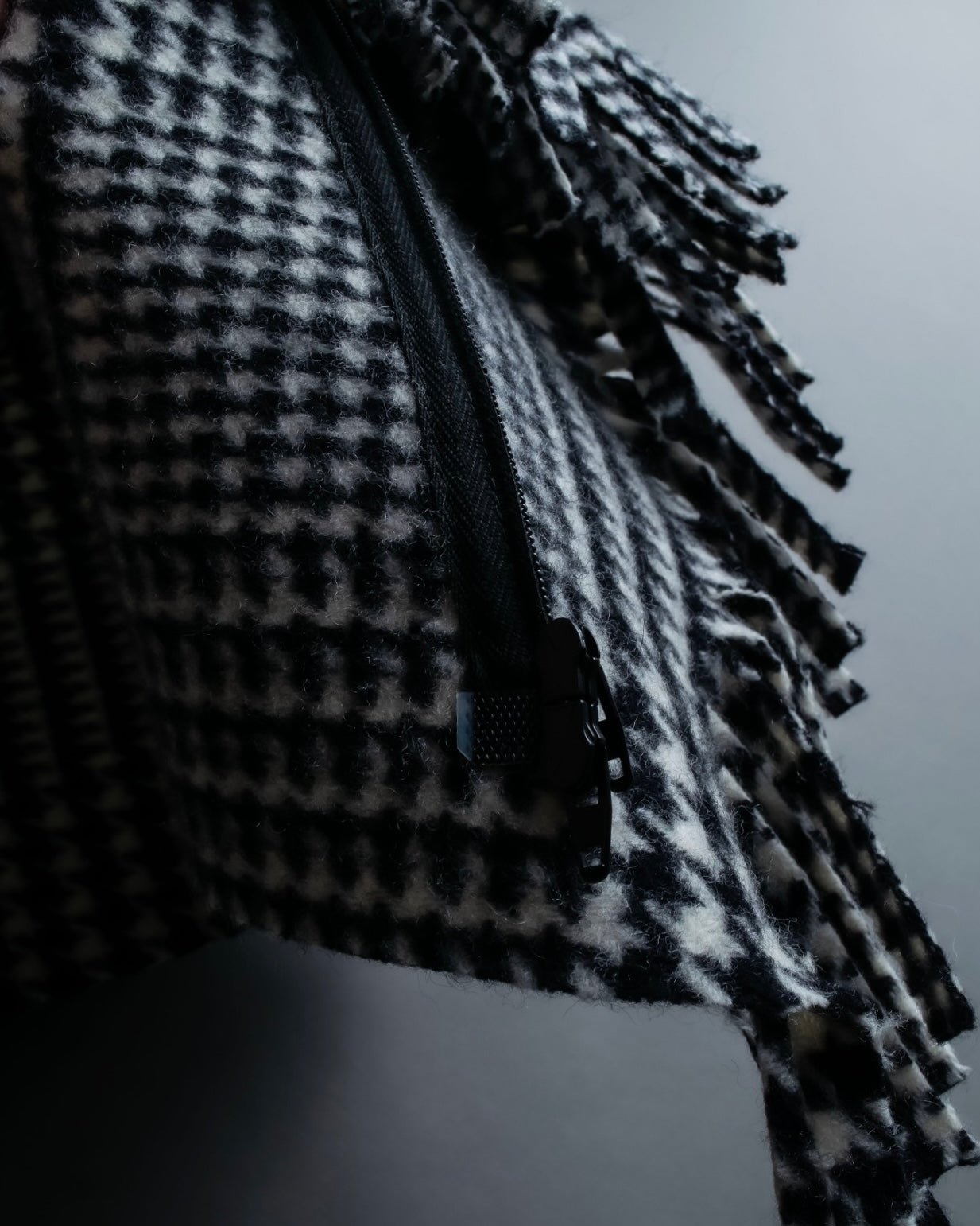 “BALENCIAGA  18AW” Virgin wool  plaid wrapped skirt