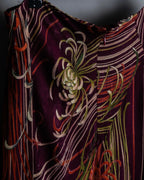 "KENZO" Art pattern skirt spider lily