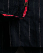 "Y's" Red Line Striped Wrap Pants Design Setup