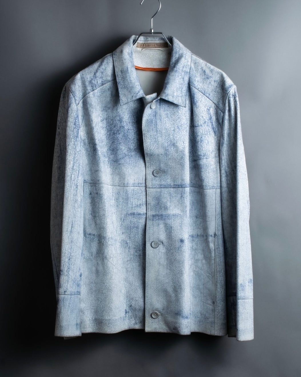 "CRISTIANO di THIENE"Crack design white leather jacket