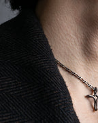 “Tiffany&Co”twisted cross designed silver 925 necklace