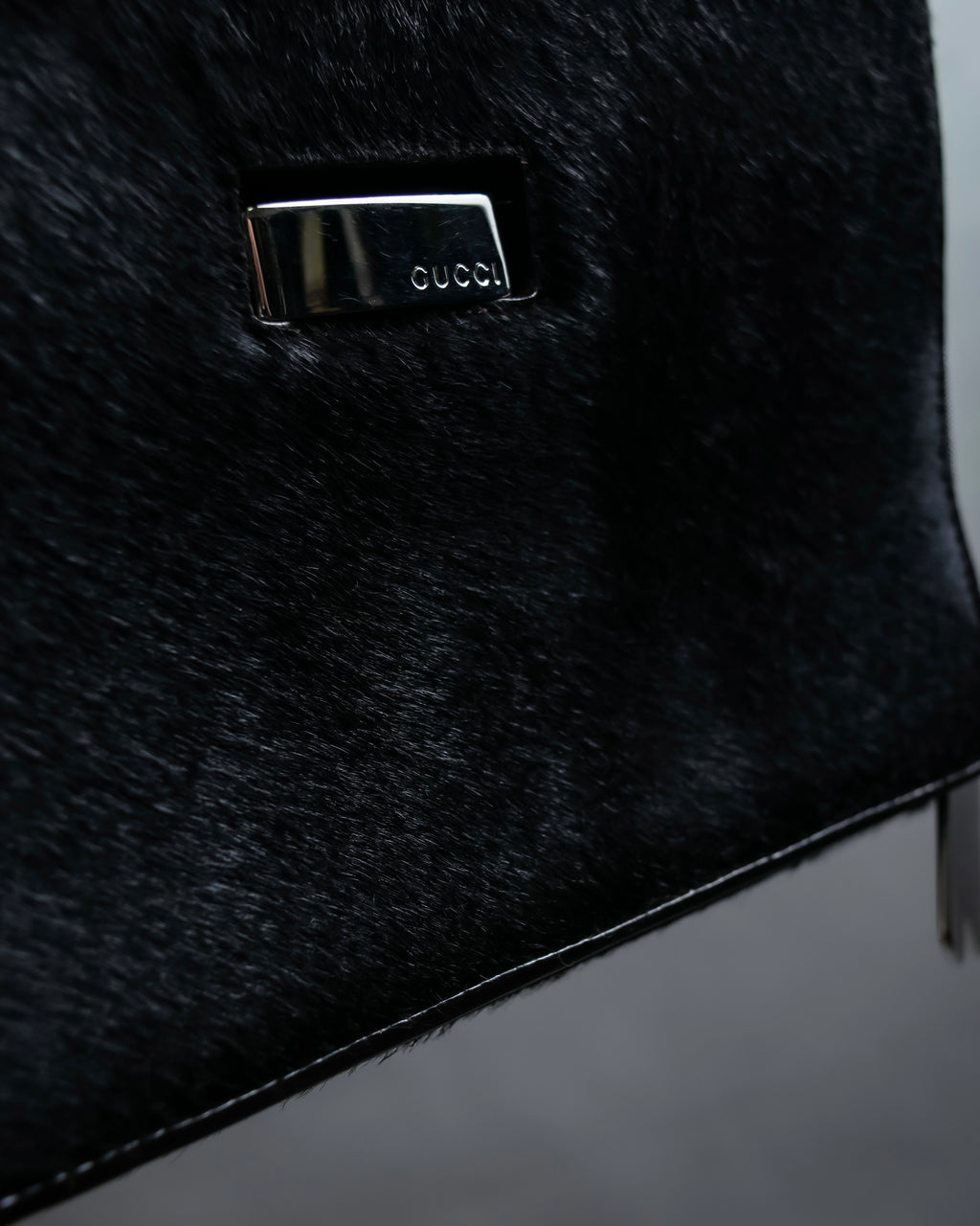 "GUCCI" Harako fur square shoulder bag