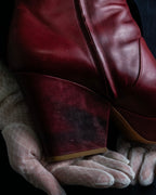 "Maison Martin Margiela (AW 2014)" Cowhide grunge heel boots