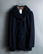 "DOLCE &amp; GABBANA" Slim silhouette leather patch P coat