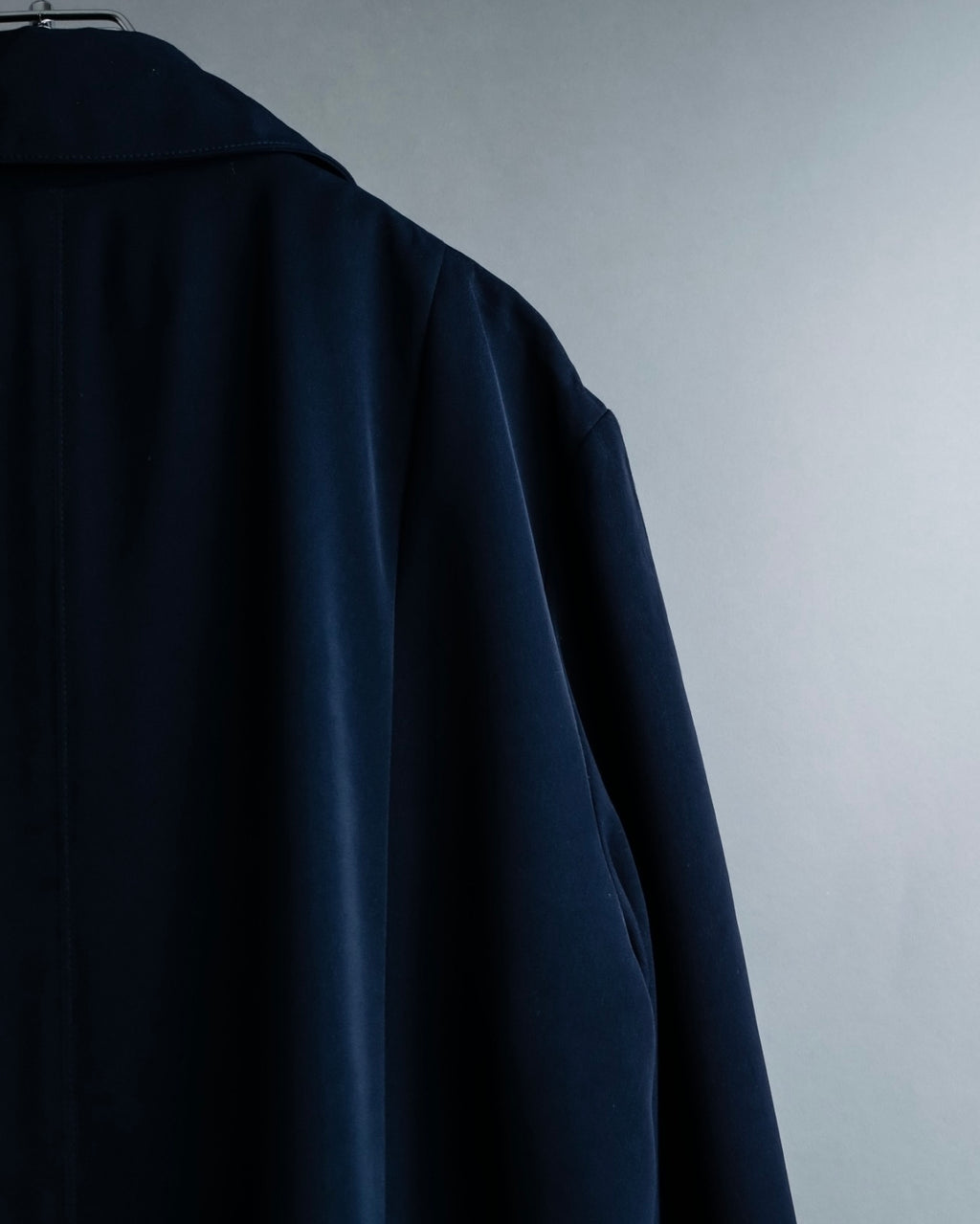 Vintage super long dark blue trench coat