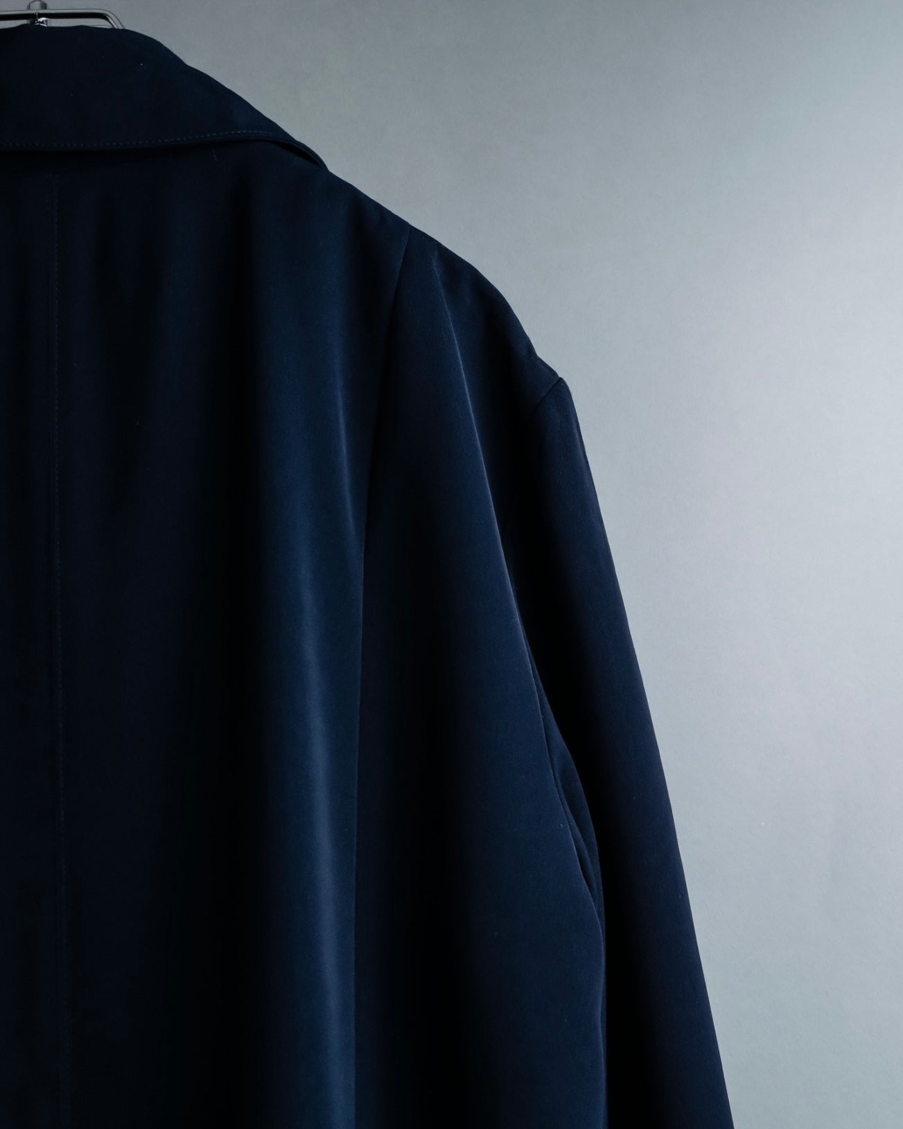 Vintage super long dark blue trench coat