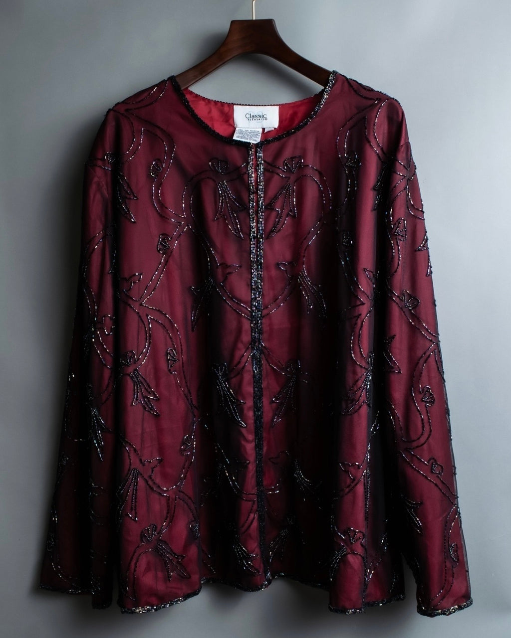 Sheer Layered Bijou Jacket