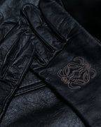 "LOEWE" embroidered leather gloves