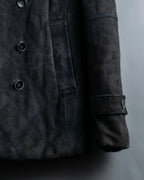 "EMMETI" goatskin quilted P coat