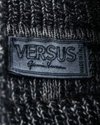 "VERSUS" Mohair blend lana wool high neck design knit