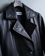 "Issey Miyake" Archive leather coat