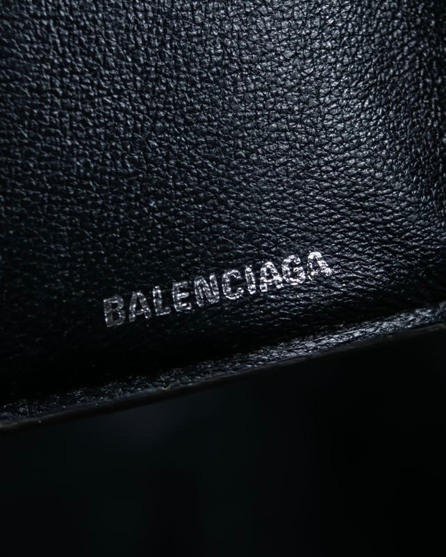 "BALENCIAGA" Glittery grunge style compact wallet