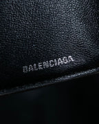 "BALENCIAGA" Glittery grunge style compact wallet