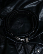 HARLEY-DAVIDSON Genuine Leather Silver Detail Belt