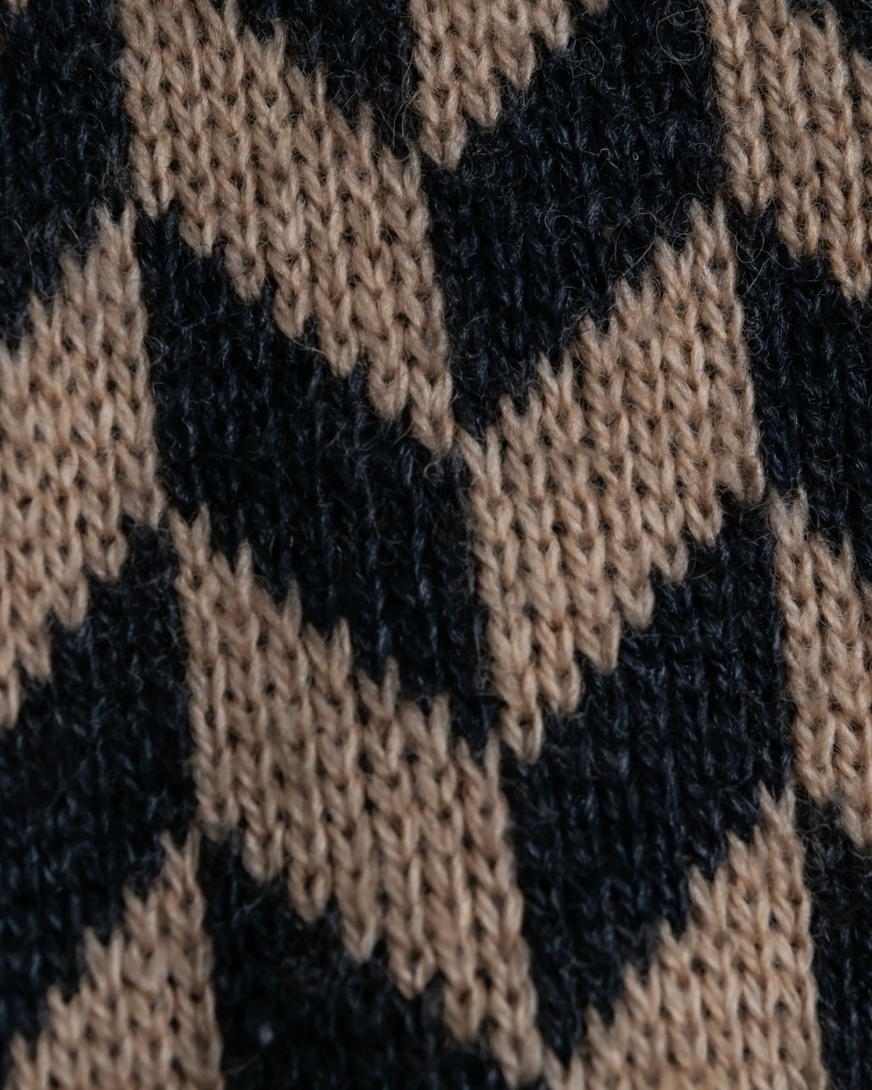 "GIORGIO ARMANI" Geometric pattern rib wool knit