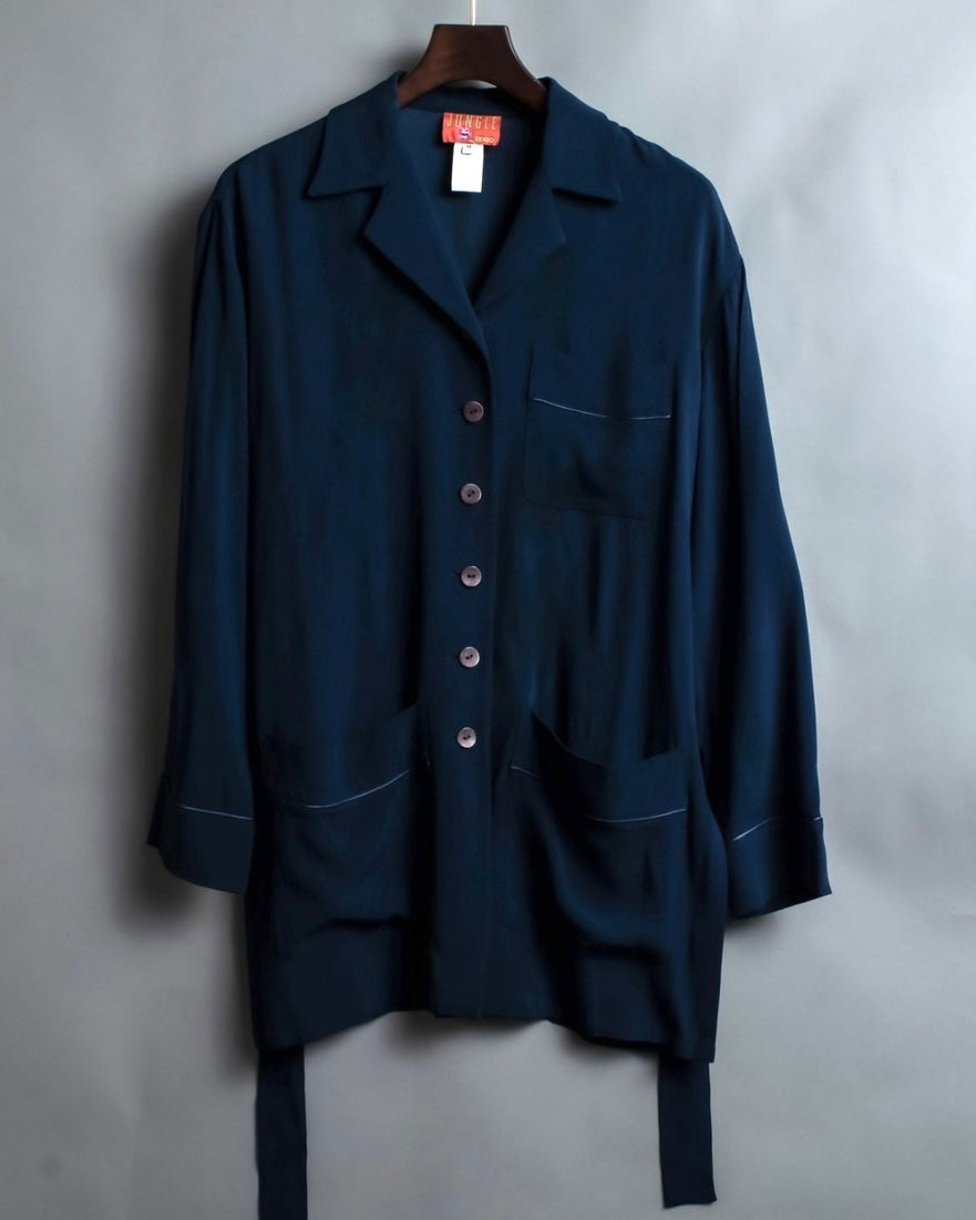 "KENZO" Beautiful draped pajama shirt