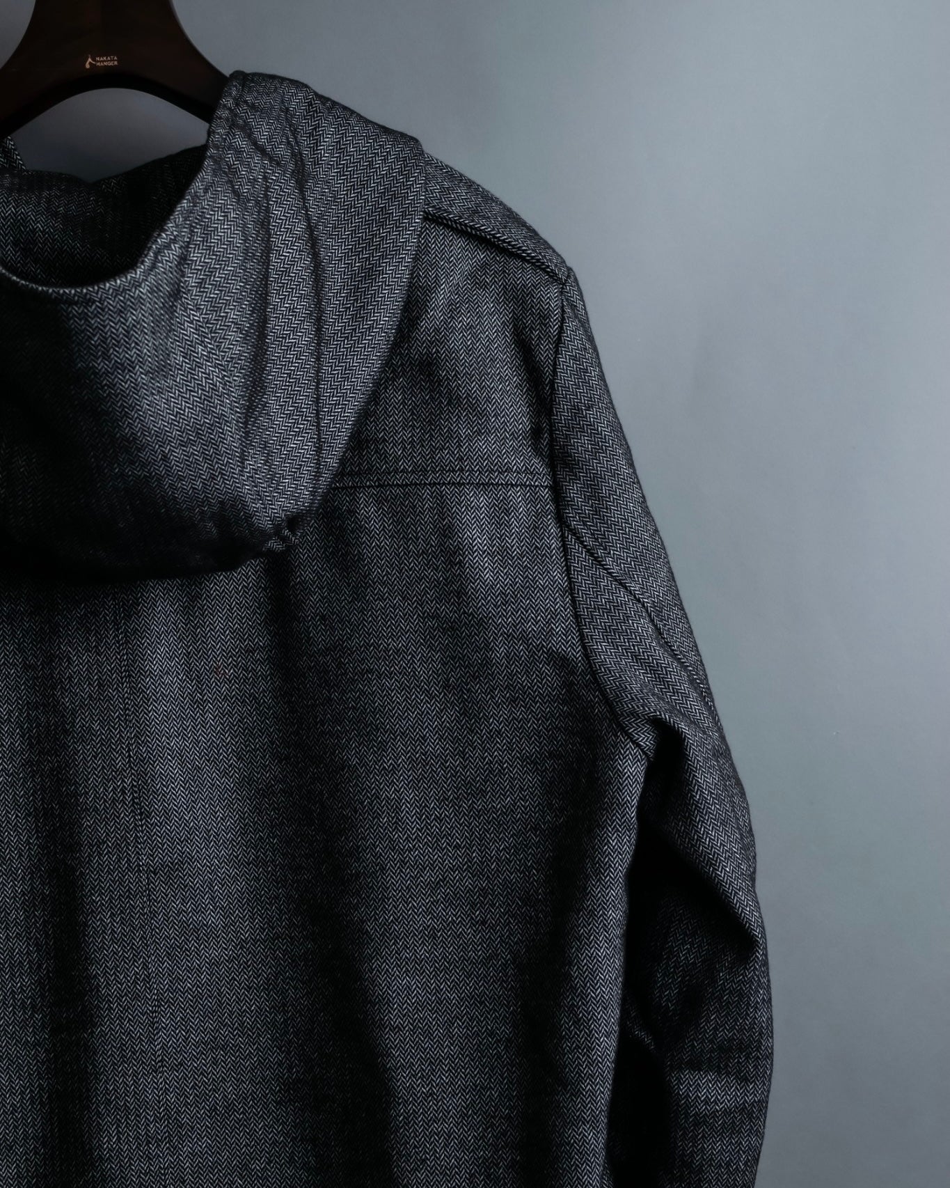 "JUNYA WATANABE" Cotton Herringbone Hoodie Jacket