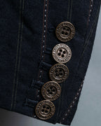 "Y's" Red Line Striped Wrap Pants Design Setup