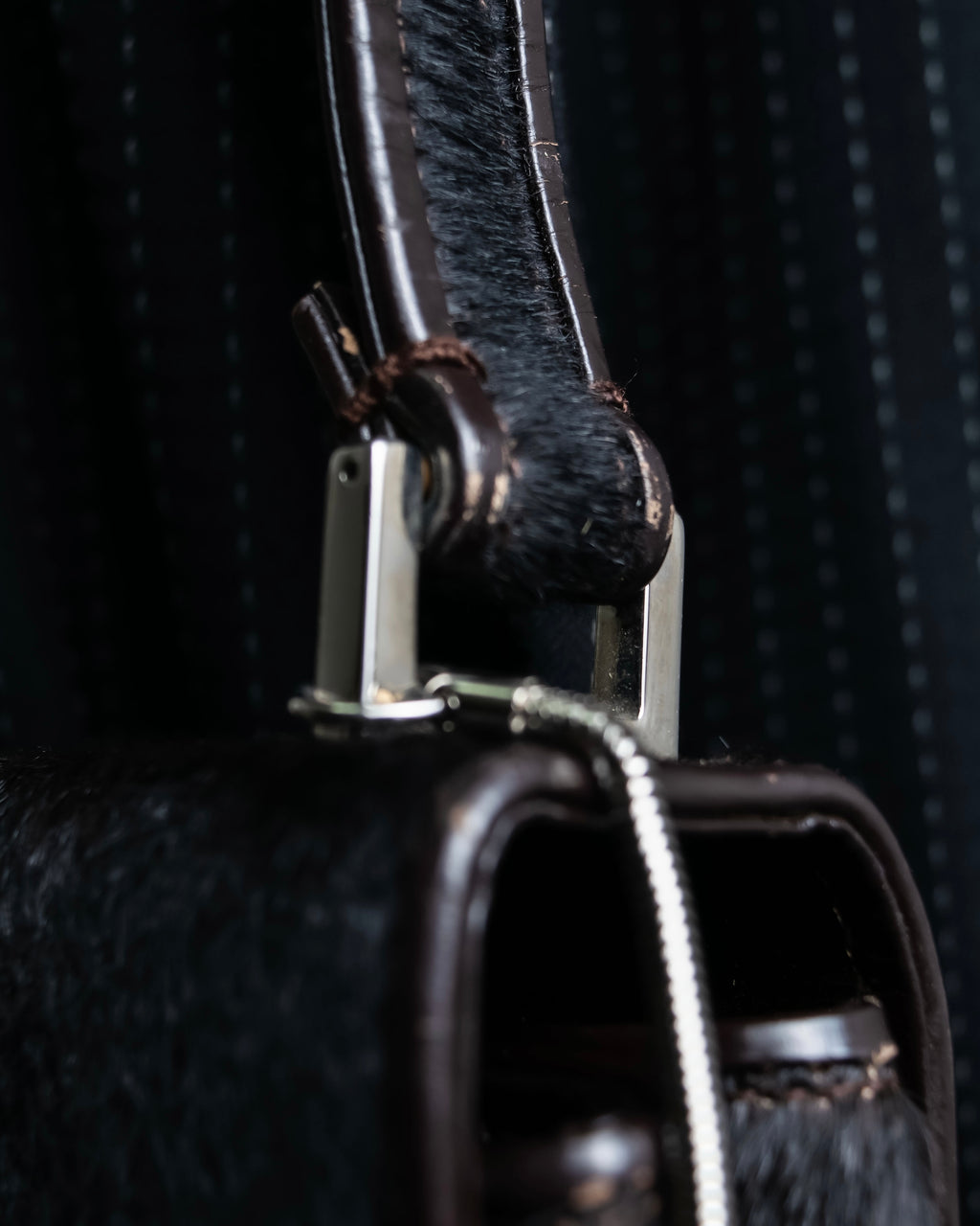 "GUCCI" Harako fur square shoulder bag