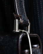 "GUCCI" Harako fur square shoulder bag