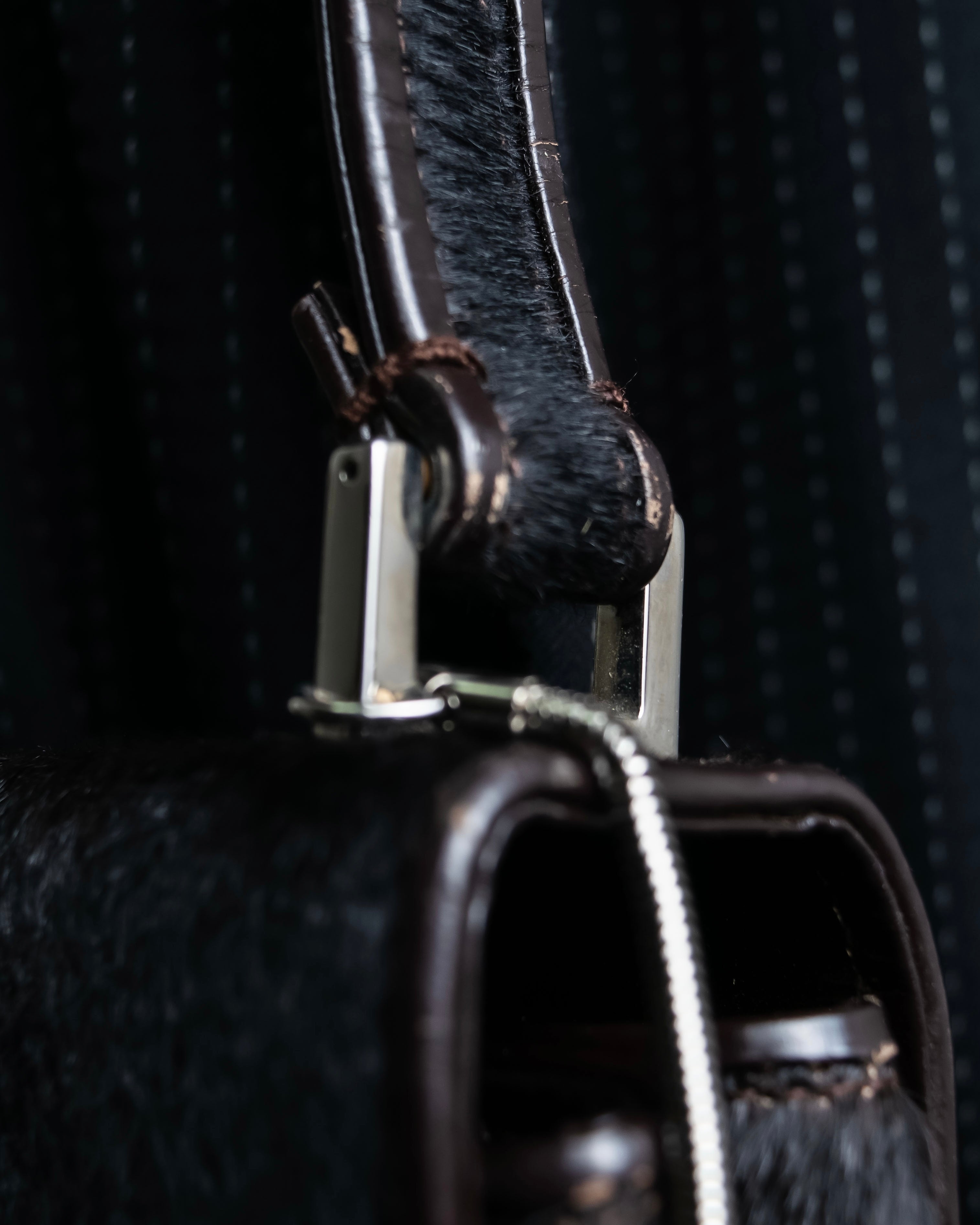 "GUCCI" Harako fur square shoulder bag