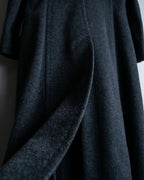 "LANVIN" 100% Cashmere Walnut Button Chester Coat