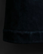 "BALENCIAGA" Opossum Fur Boa Leather Special Coat