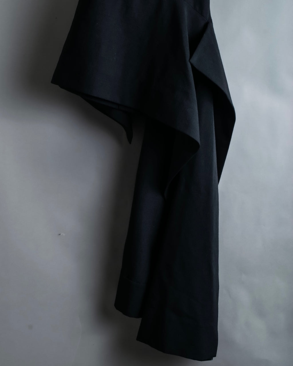 "Yohji Yamamoto" double zip asymmetric skirt