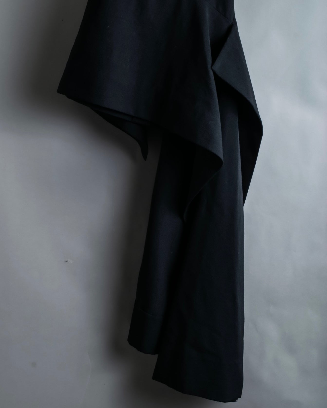 "Yohji Yamamoto" double zip asymmetric skirt