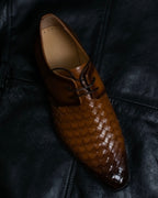 “MODELLO” gradation color intrecciato designed dress shoes