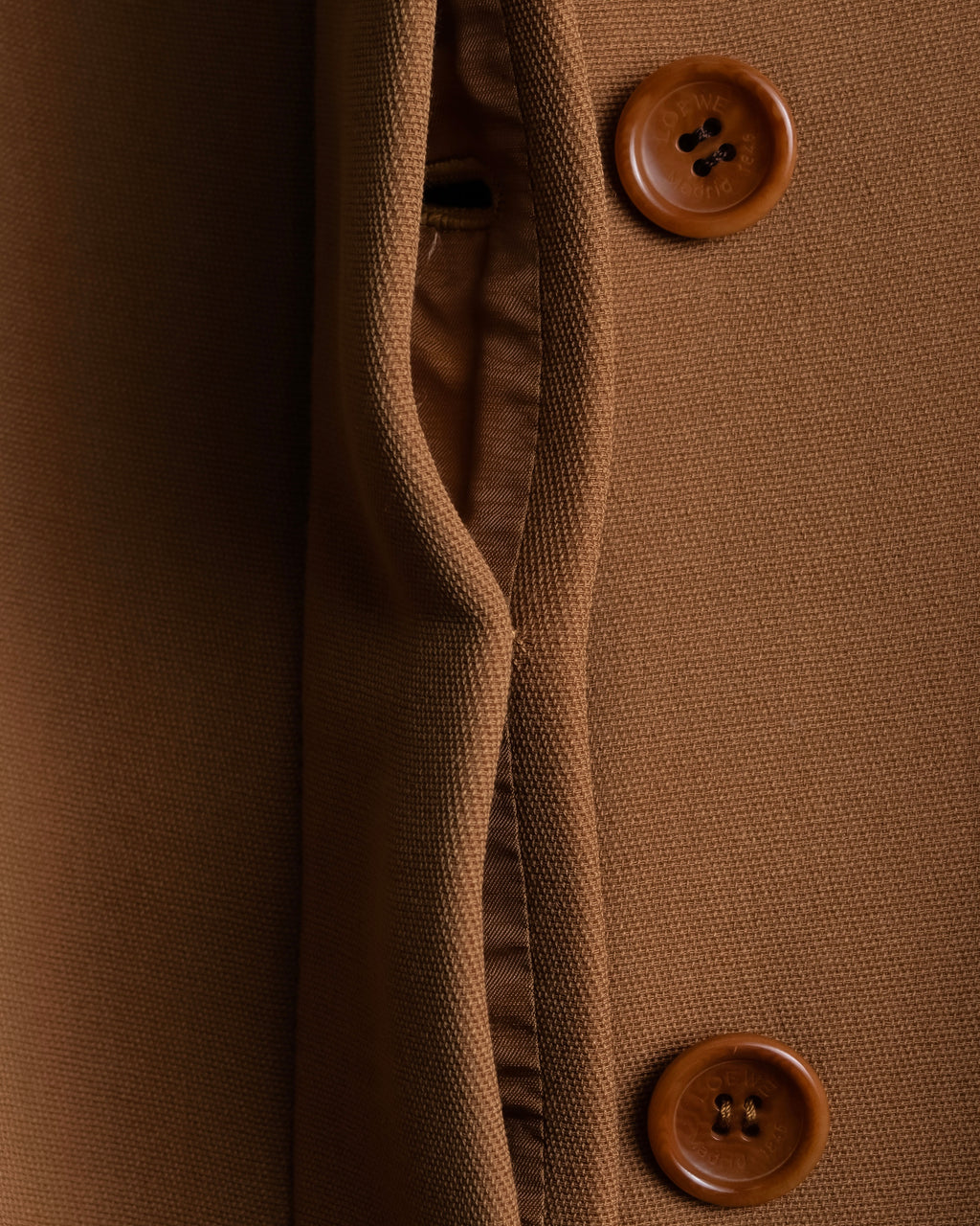 “LOEWE” beautiful cut raglan sleeve Lana wool 100% coat