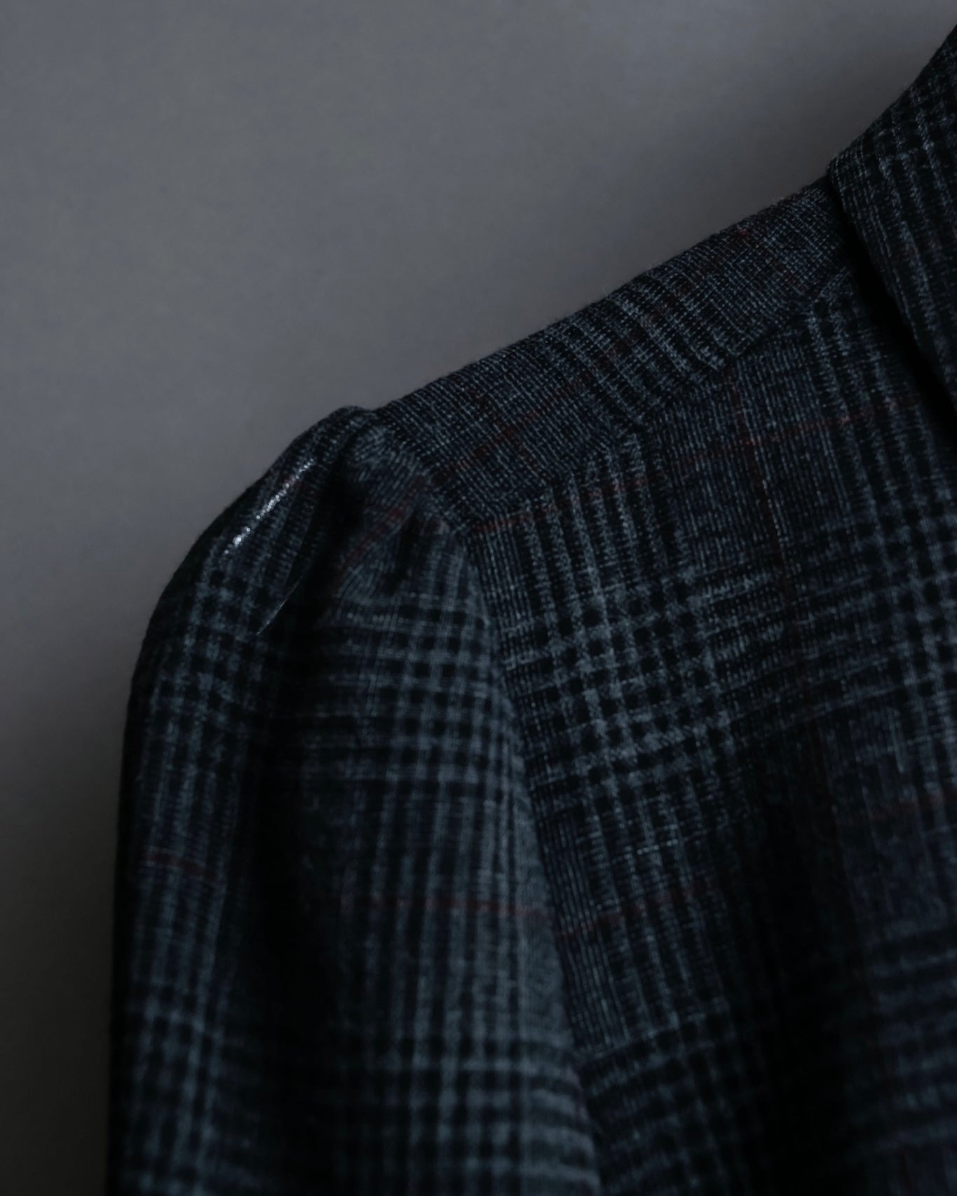 “Burberry Black Label” Trench coat designed long check shirts