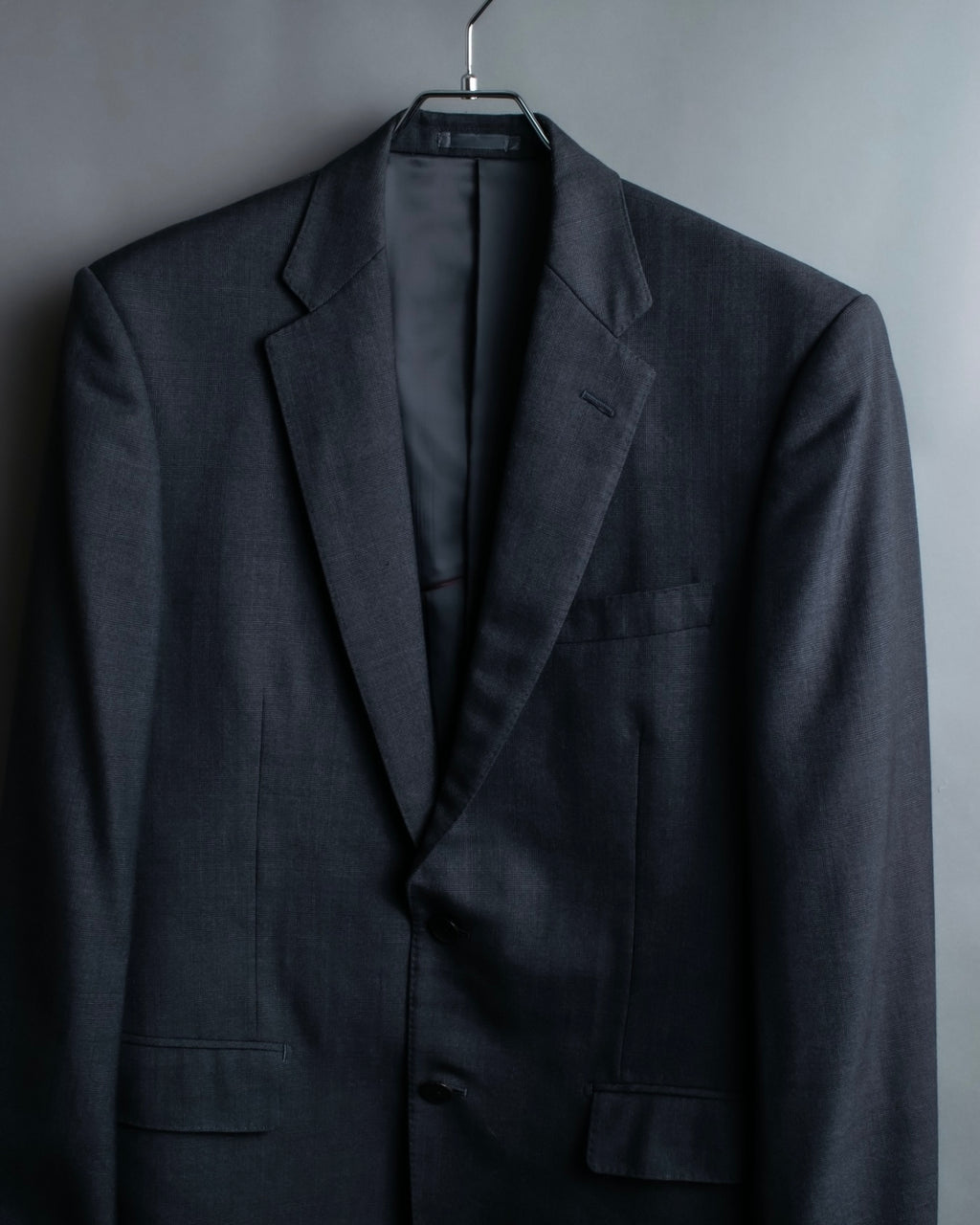 "KANSAI YAMAMOTO" Grey hidden check three-piece set up