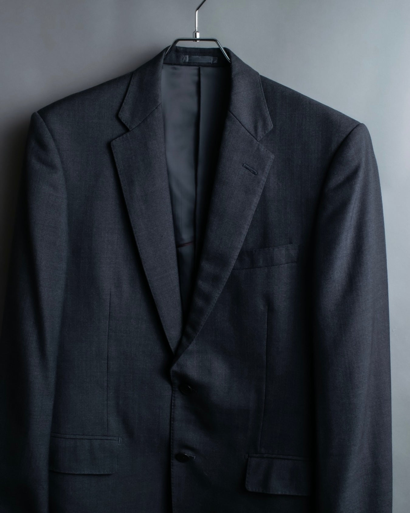 "KANSAI YAMAMOTO" Grey hidden check three-piece set up