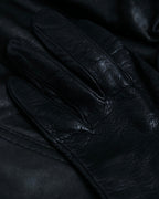 "GUCCI" Horsebit Leather×cashmere Gloves