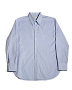 BOTTEGA VENETA/  Cotton Stripe Dress Shirt Blue
