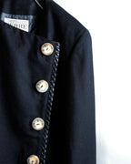 "GIANFRANCO FERRE" Virgin wool leather piping jacket