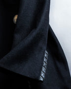 "GIANFRANCO FERRE" Virgin wool leather piping jacket