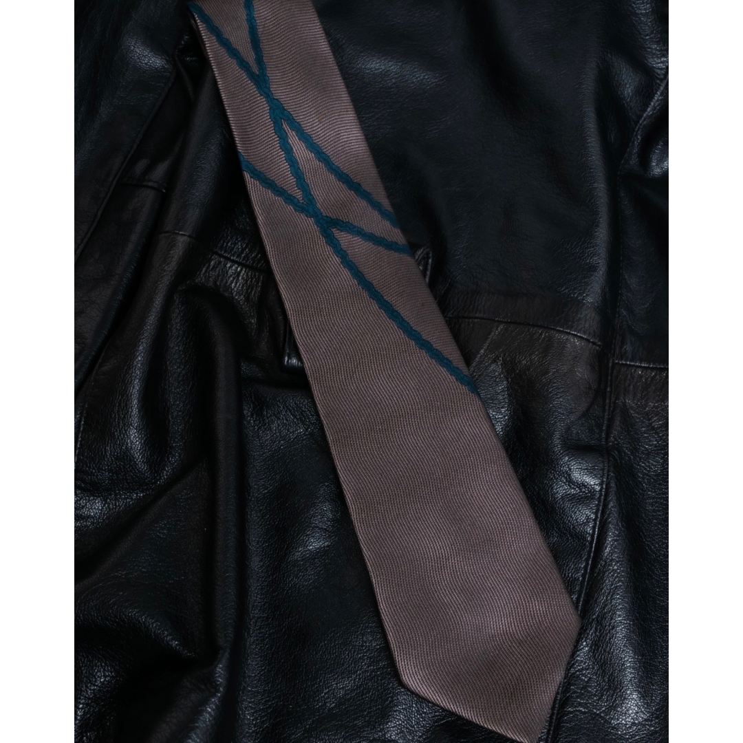 Balenciaga Blue  String Design Tie