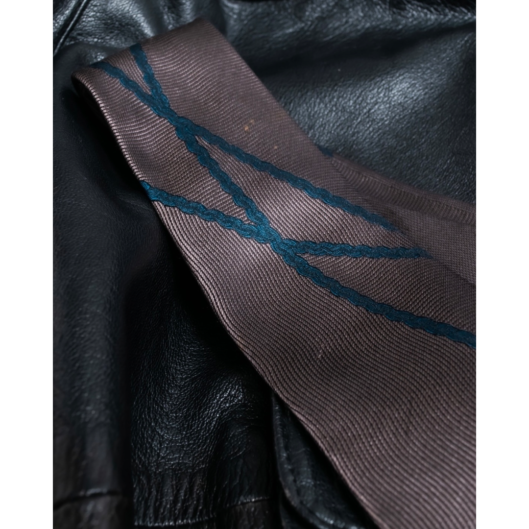 Balenciaga Blue  String Design Tie