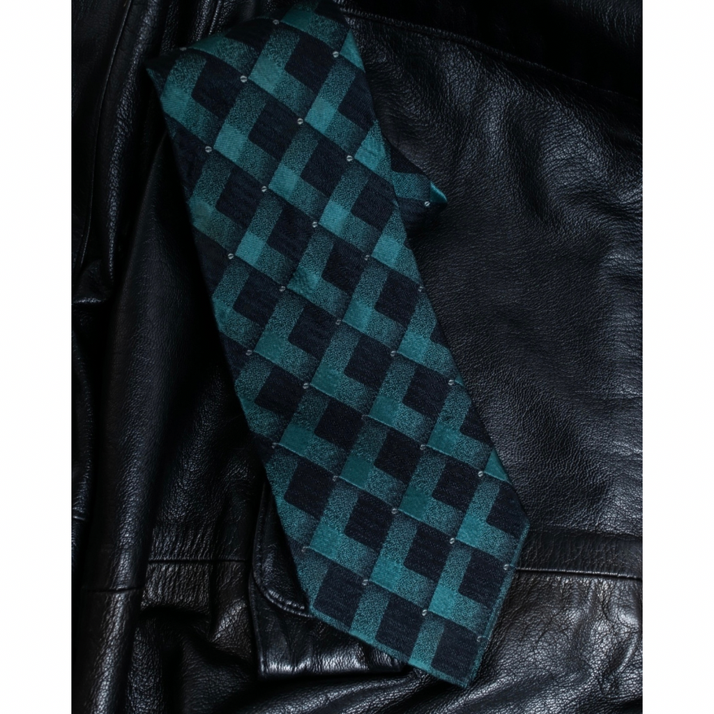 HIROKO KOSHINO Art Check Pattern Tie
