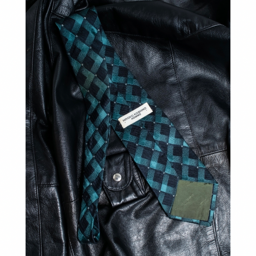 HIROKO KOSHINO Art Check Pattern Tie