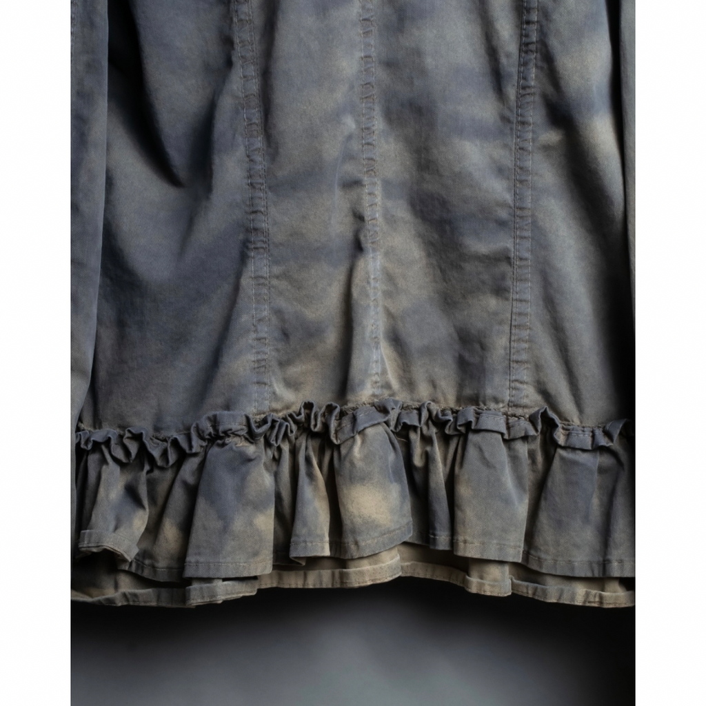 Italian Ruffle Y2K Shirt Jacket