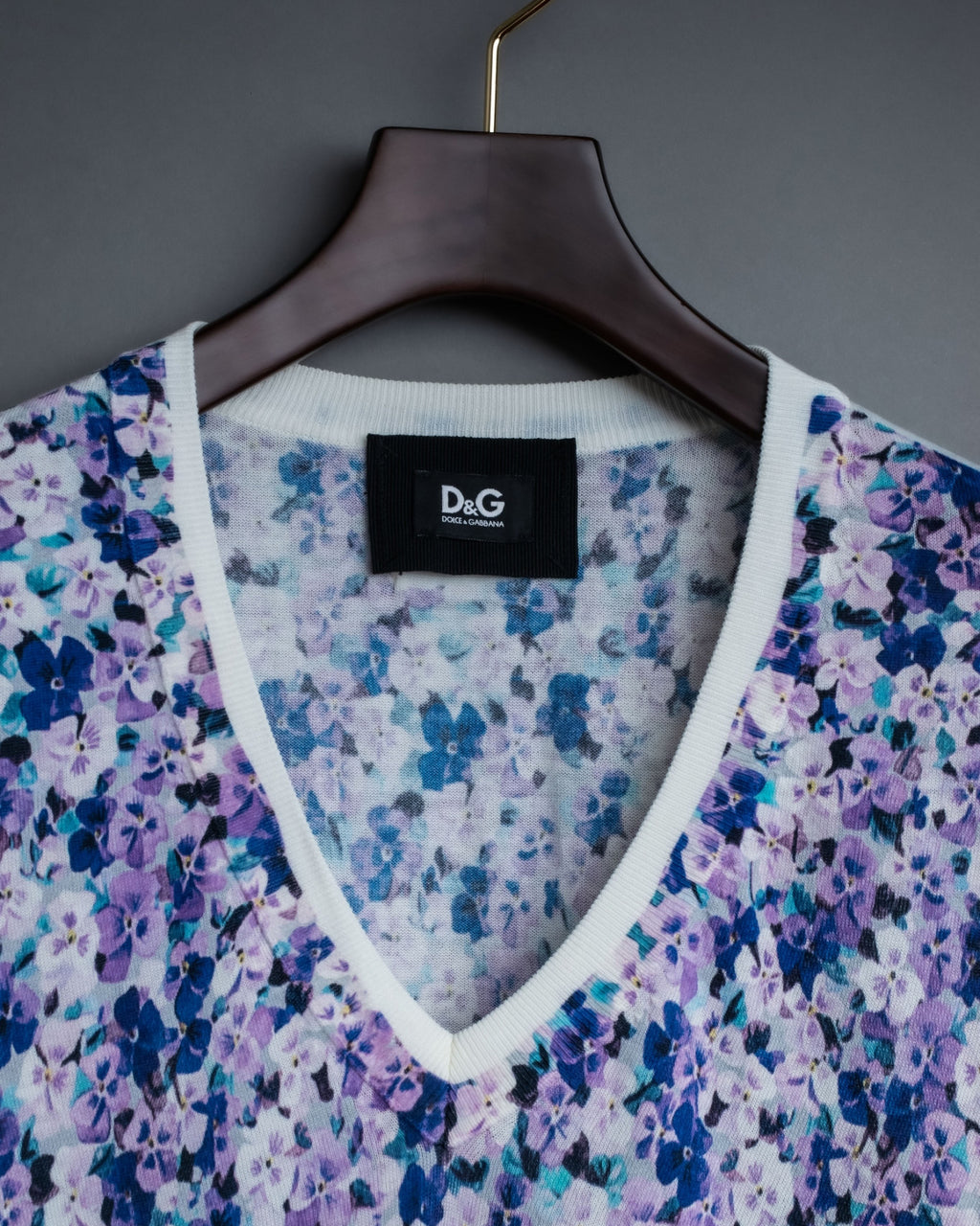 「D&G」Vintage Flower Pattern Cut and Sewn