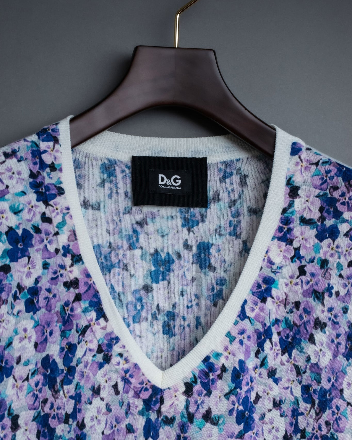 「D&G」Vintage Flower Pattern Cut and Sewn