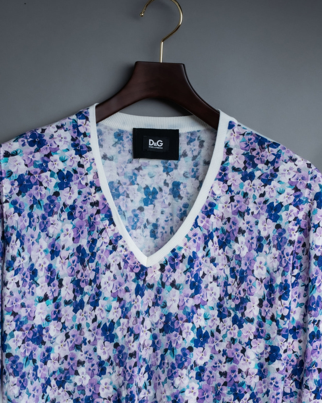 「D&G」Vintage Flower Pattern Cut and Sewn