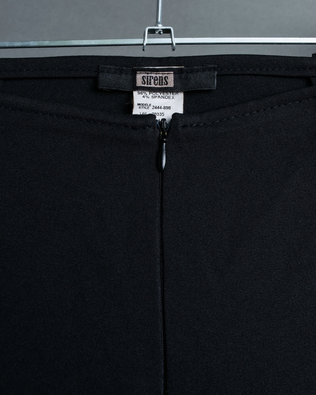 High Flare Polyester Black Slacks